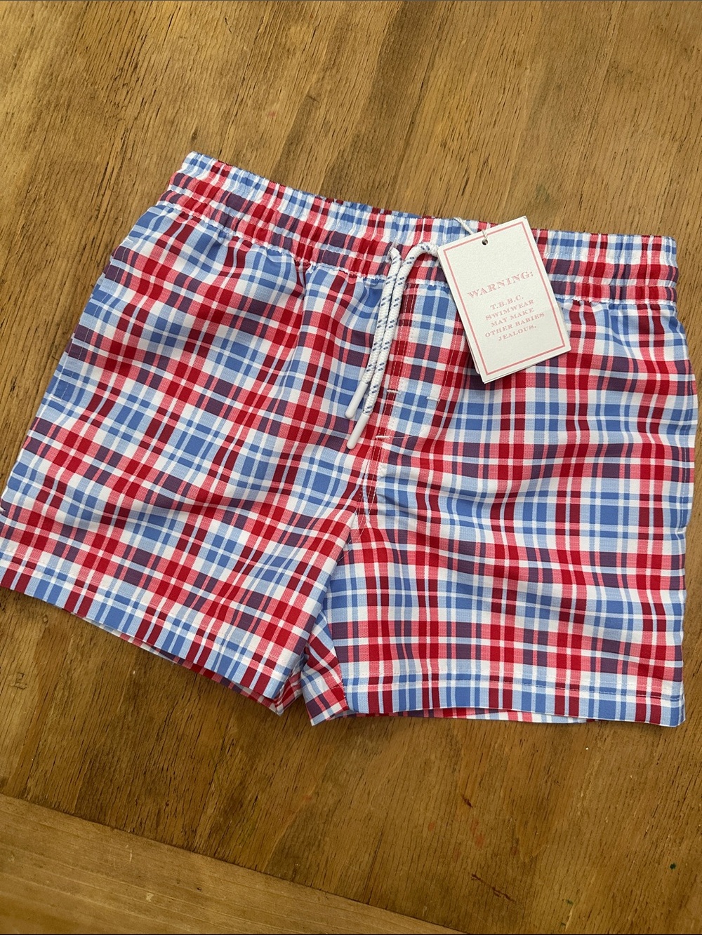 Beaufort Bonnet Red & Blue Tortola Swim Trunks- Boys 6